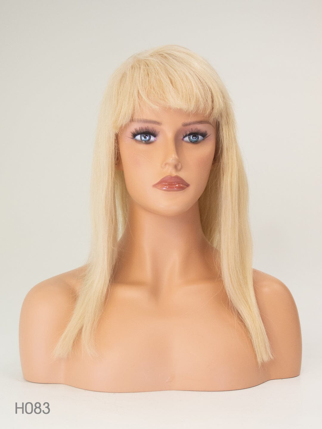 Platinum Blonde 50cm Lace Front Human Hair Wig