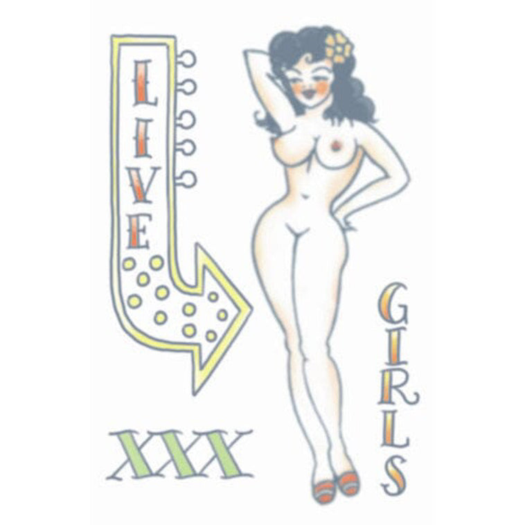 Temporary Tattoos- 1950's Pin Up Girl