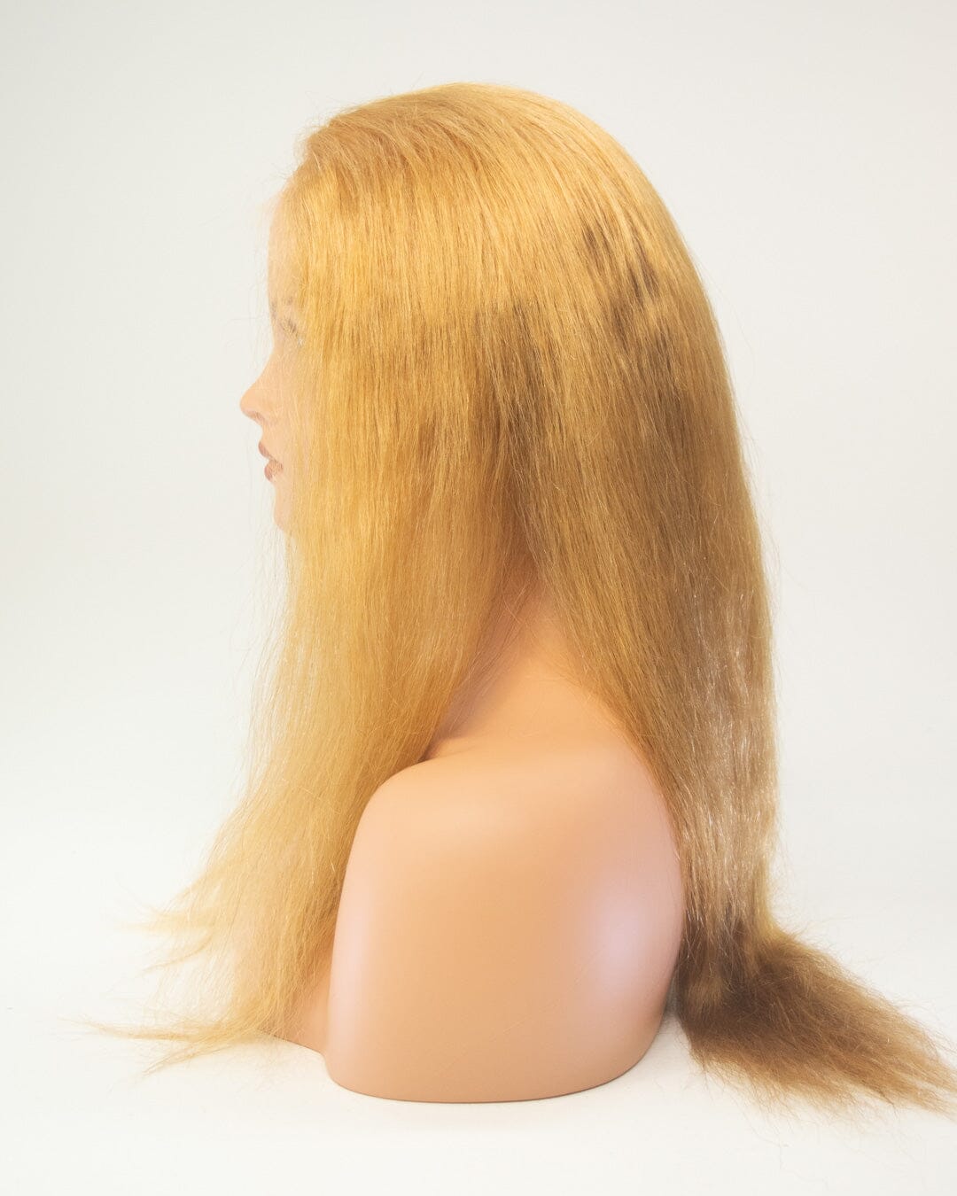 Warm Blonde 65cm Lace Front Human Hair Wig