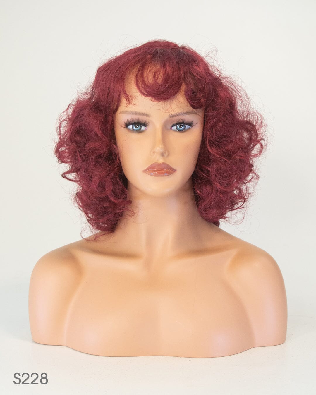 Wine Red 35cm Synthetic Hair Wig