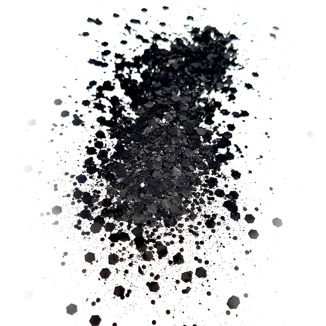 Biodegradable Glitter Obsidian Mix