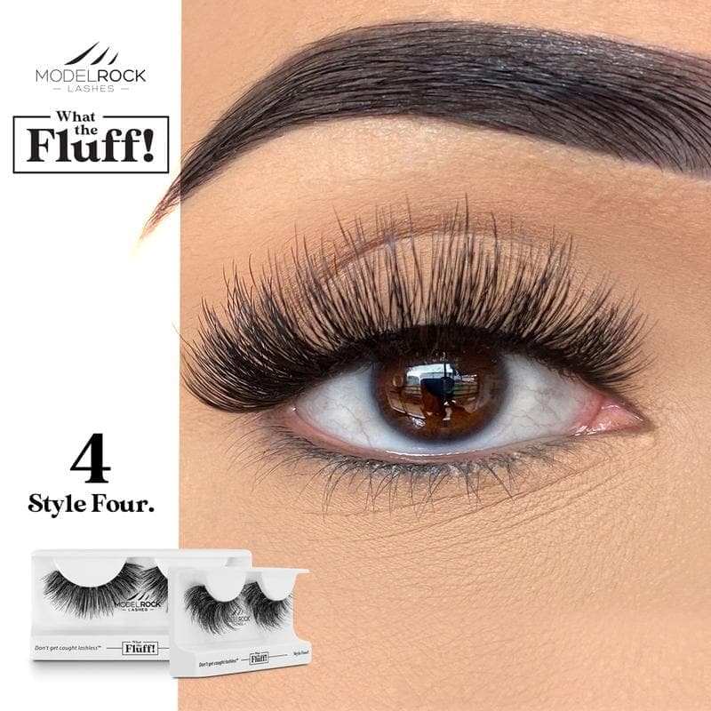MODEL ROCK LASHES- WHAT THE FLUFF ! 'STYLE FOUR'