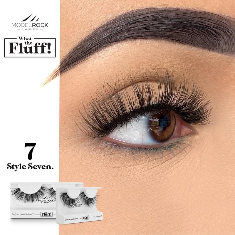 MODEL ROCK LASHES- WHAT THE FLUFF ! &#39;STYLE SEVEN&#39;