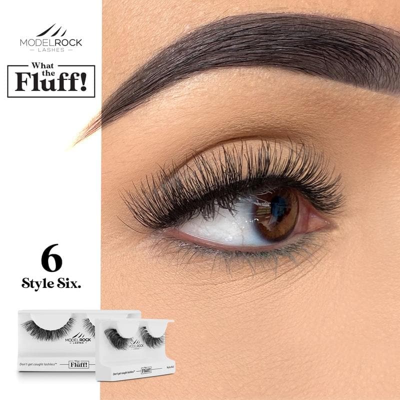 MODEL ROCK LASHES- WHAT THE FLUFF ! &#39;STYLE SIX&#39;