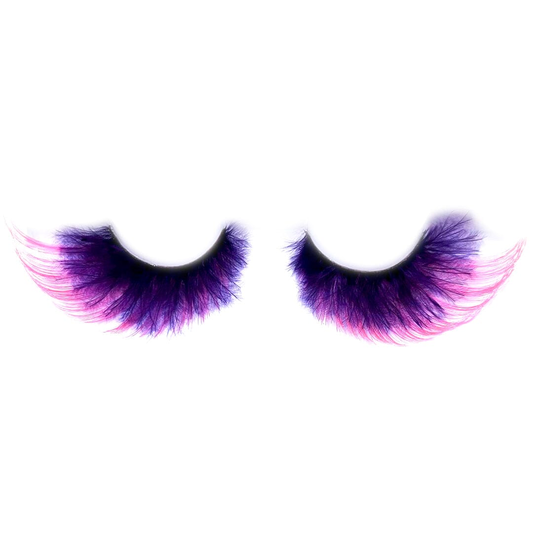 Purple &amp; Pink Feather Lashes