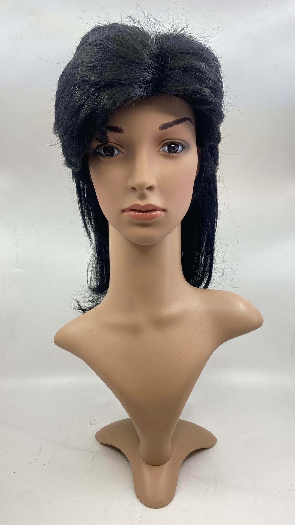 Shane Black Mullet Wig